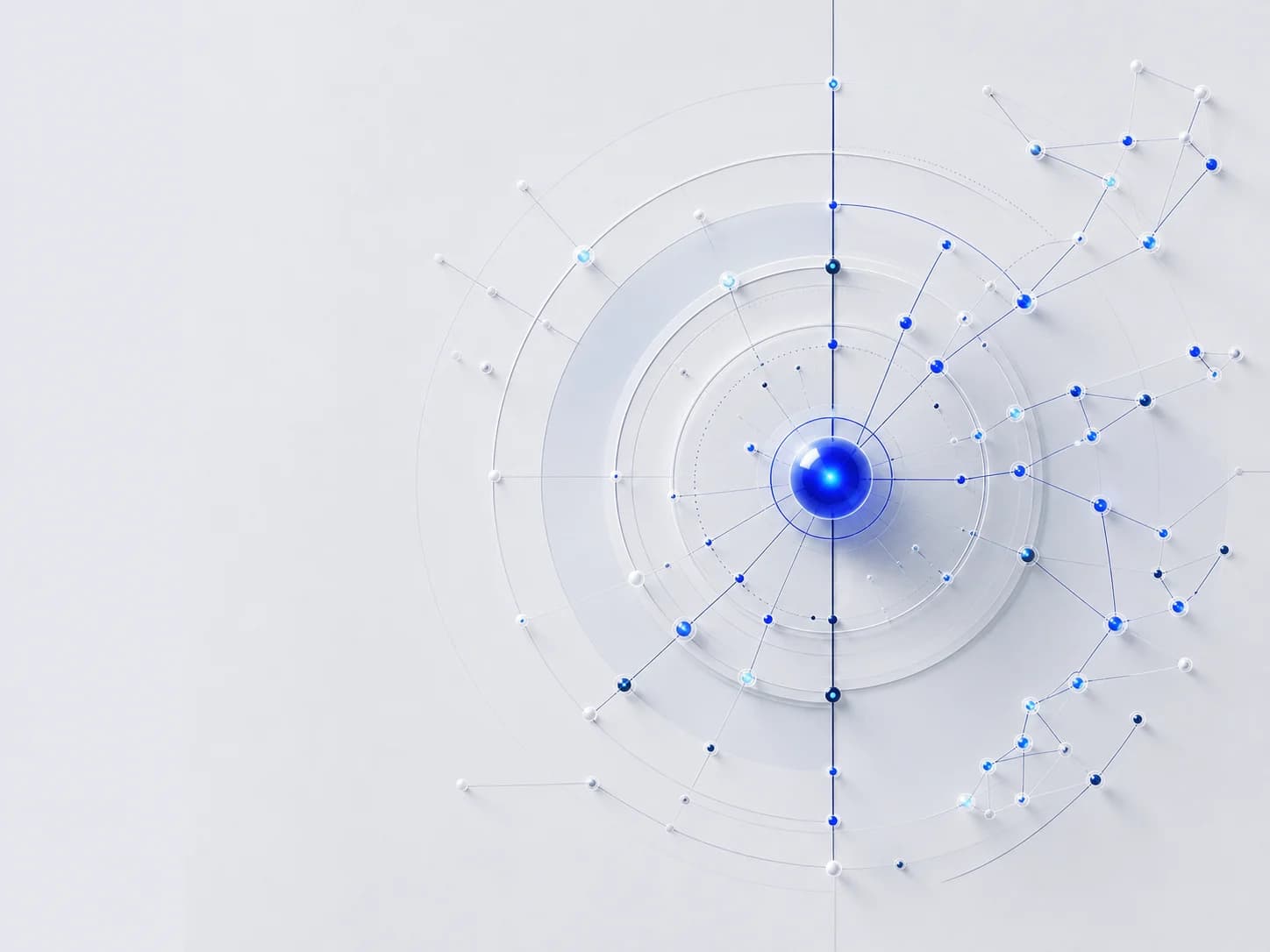 Abstract career resilience network visualization